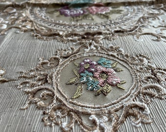 Embossed Fabric,Florence Palace Flower Fabric,Renaissances Fabric,Brocade Fabric