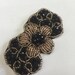 Black and gold Rhinestone Appliqué,Dress Appliqué Black Appliqué