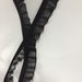 Organza Elastic Ruffle ,Elastic Trim,10 yards,Black