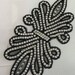 Black Rhinestone Hot Fix ,Iron On Rhinestone Appliqué , Unique Design Rhinestone
