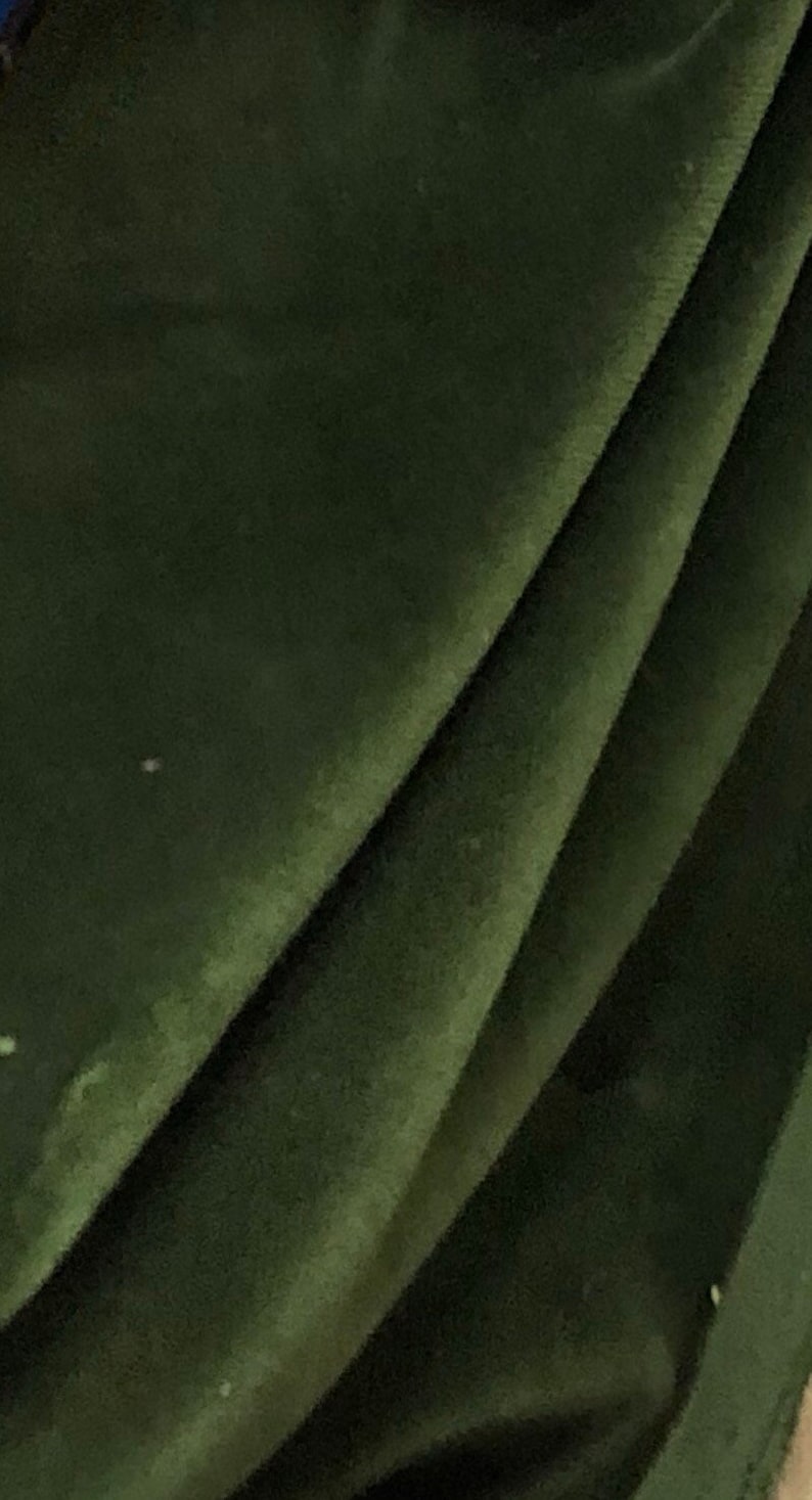 Emerald Green, Dark Green ,plain Velvet ,upholstery ,fabric by the Yard