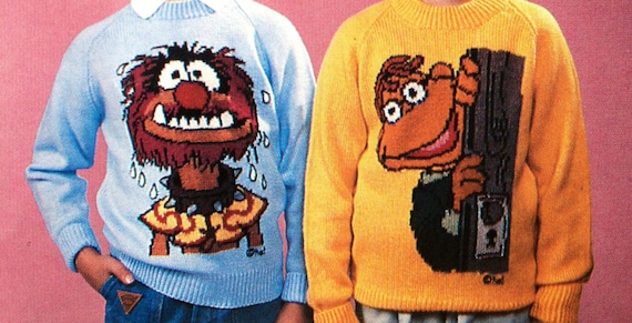 The Muppets Knitting Pattern for Sweaters to Fit Child to The Muppets Knitting Pattern for Sweaters to Fit Child to