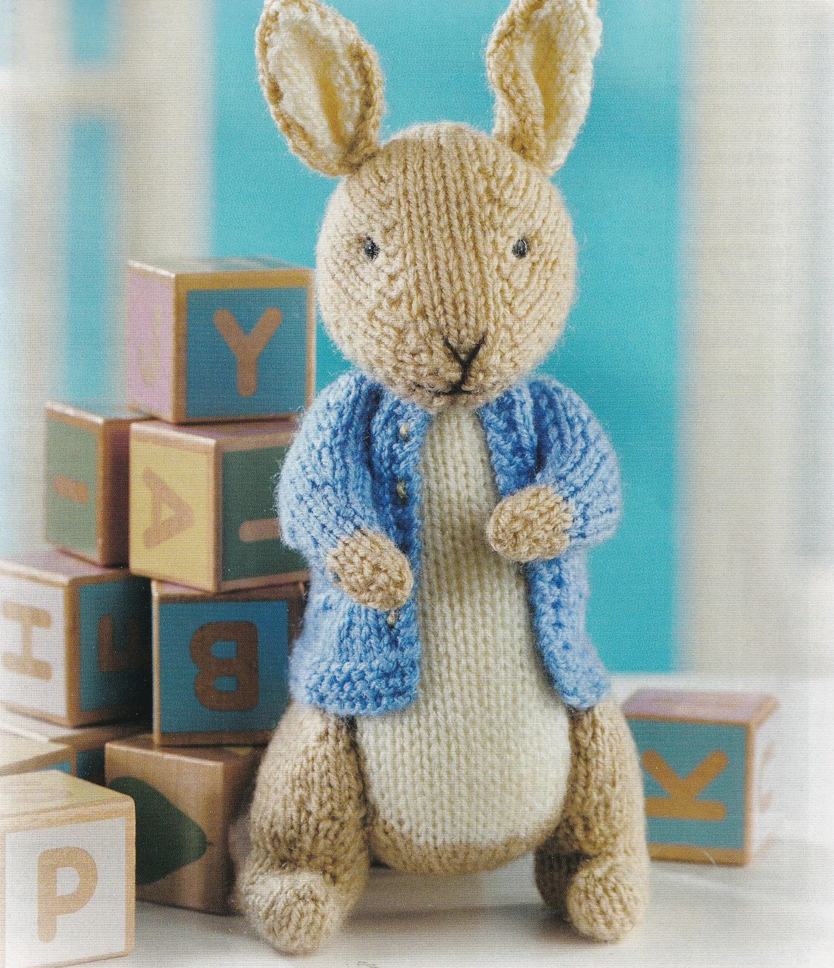 Felt Peter Rabbit Pattern Vintage Knititng Pattern for Peter Rabbit Toy Bunny - Etsy UK