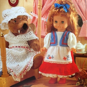 vintage fairytale knitting patterns for dolls clothes including cinderella red riding hood snow queen and more
