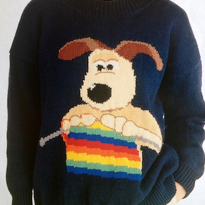 wallace and gromit and shaun the sheep knitting patterns sweaters jumpers for adults men and women knitting theme