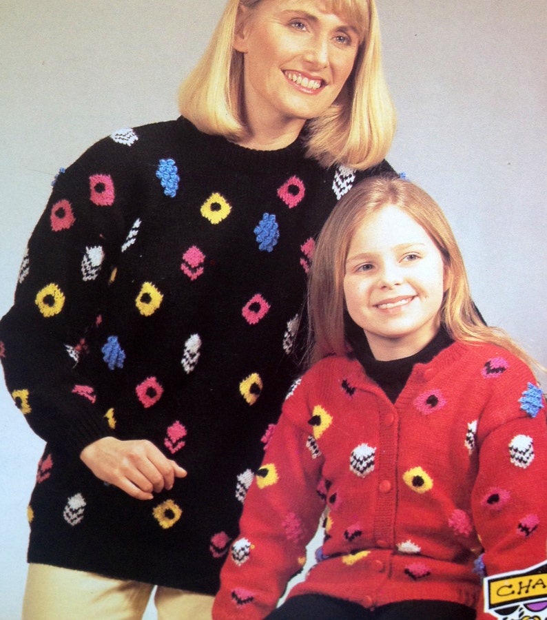Liquorice Allsorts Cardigan and Sweater Knitting Pattern Etsy