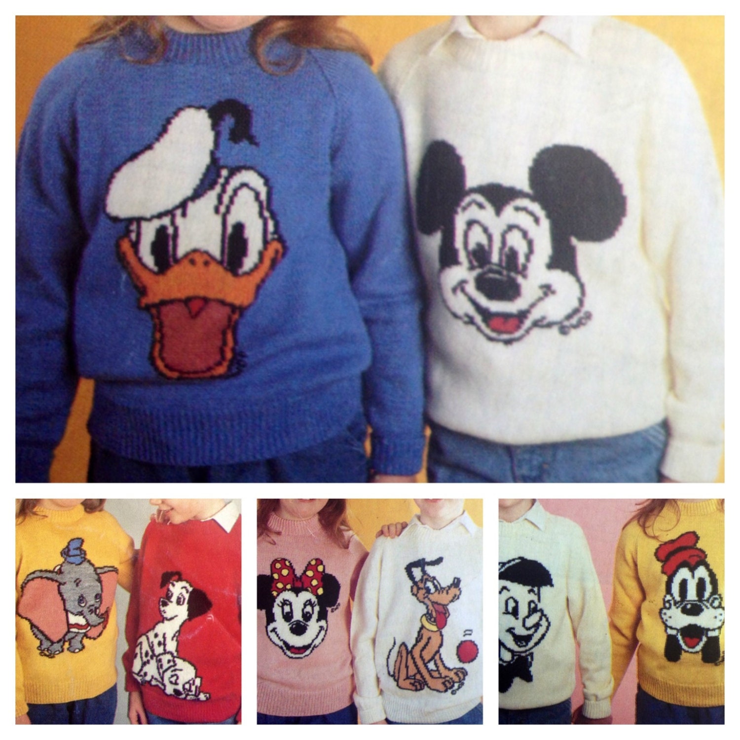 Buy Mickey and Minnie Mouse Knitting Pattern Sweaters for Children Online in India - Etsy Buy Mickey and Minnie Mouse Knitting Pattern Sweaters for Children Online in India - Etsy