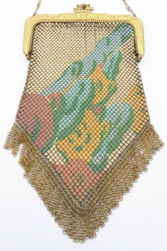 Whiting & Davis Vintage Mesh Clutch Paul Poiret Po