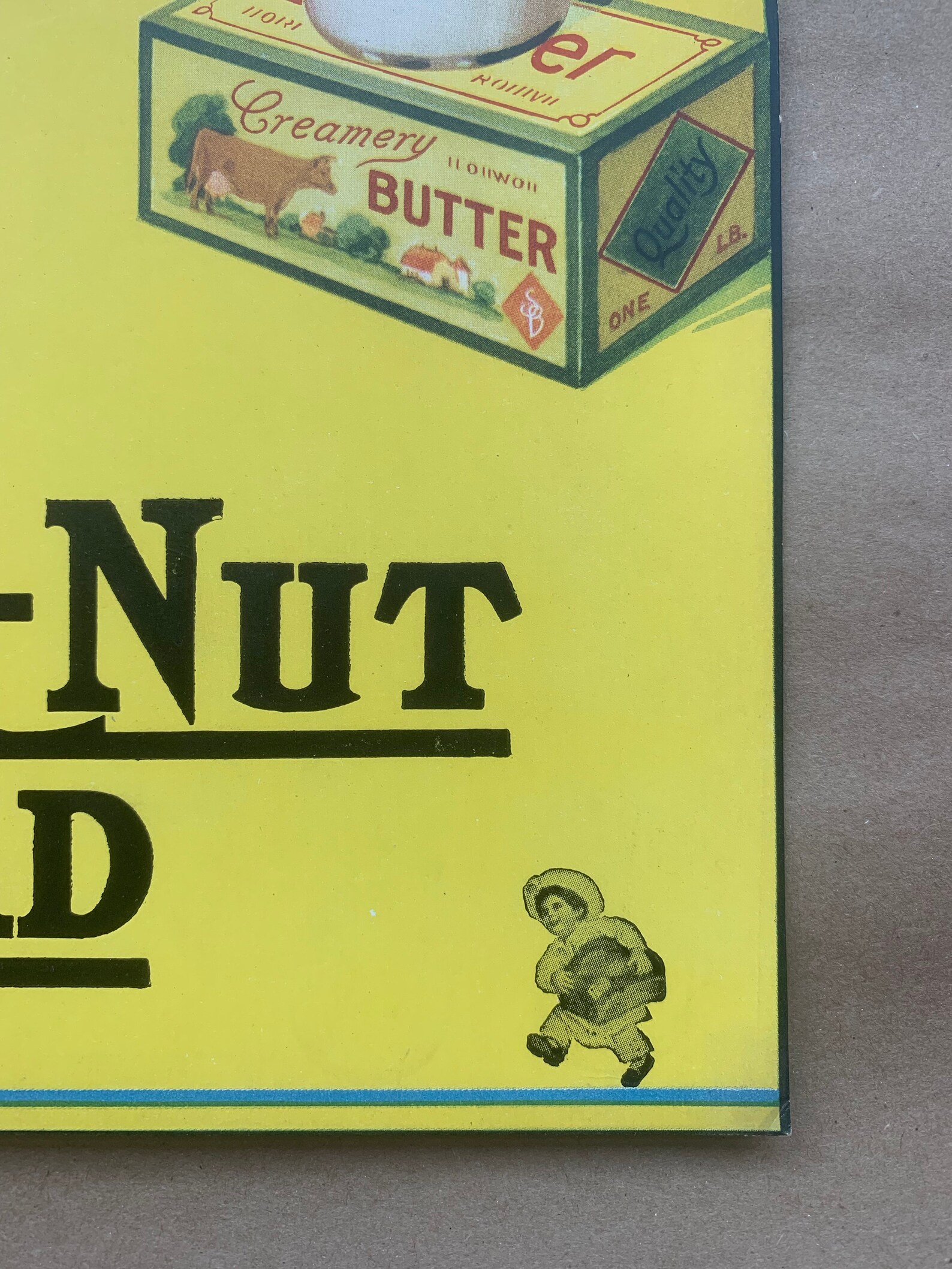 Butternut Bread Advertising Sign Kid Serving Bread Etsy