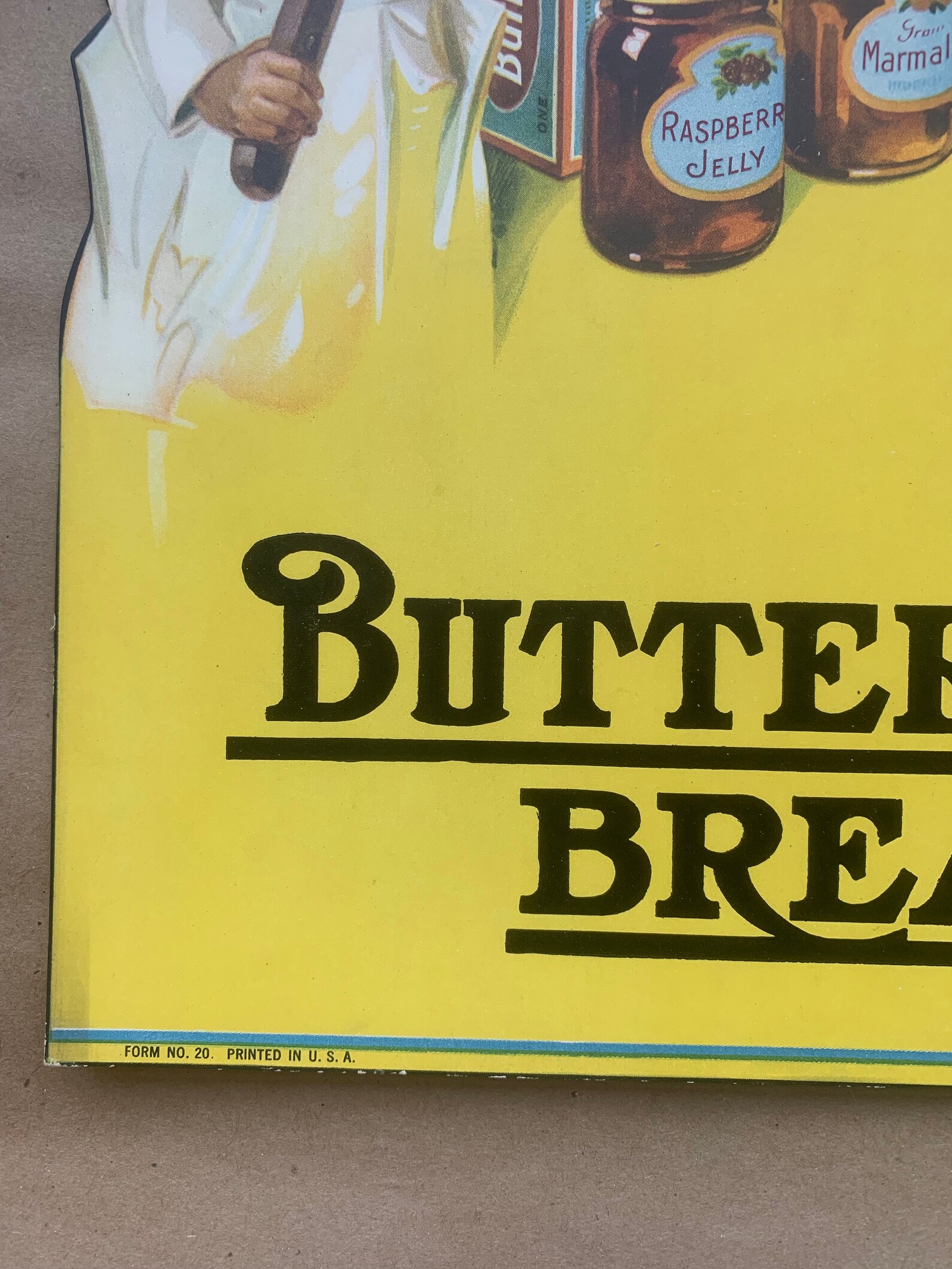 Butternut Bread Advertising Sign Kid Serving Bread Etsy