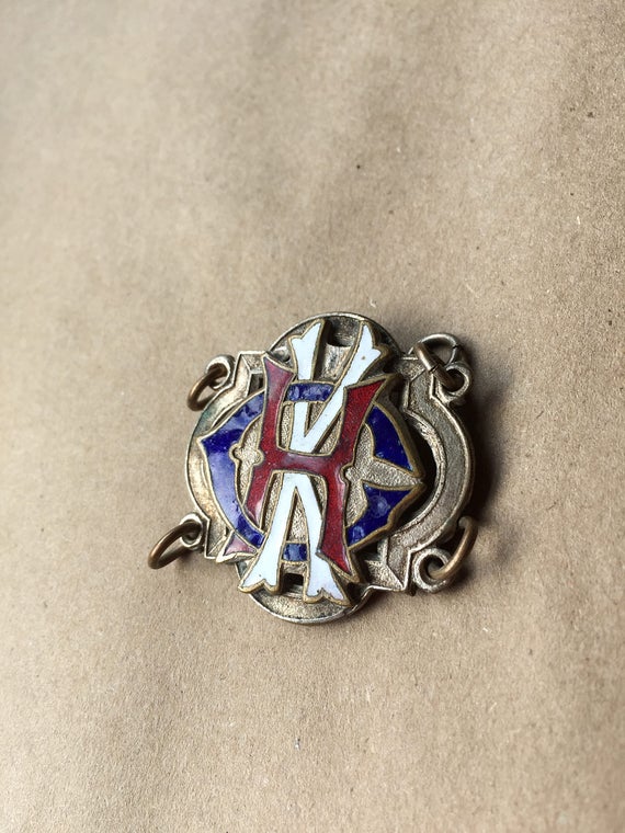 Vintage Victorian Fraternal Order Badge CKH Penda… - image 2