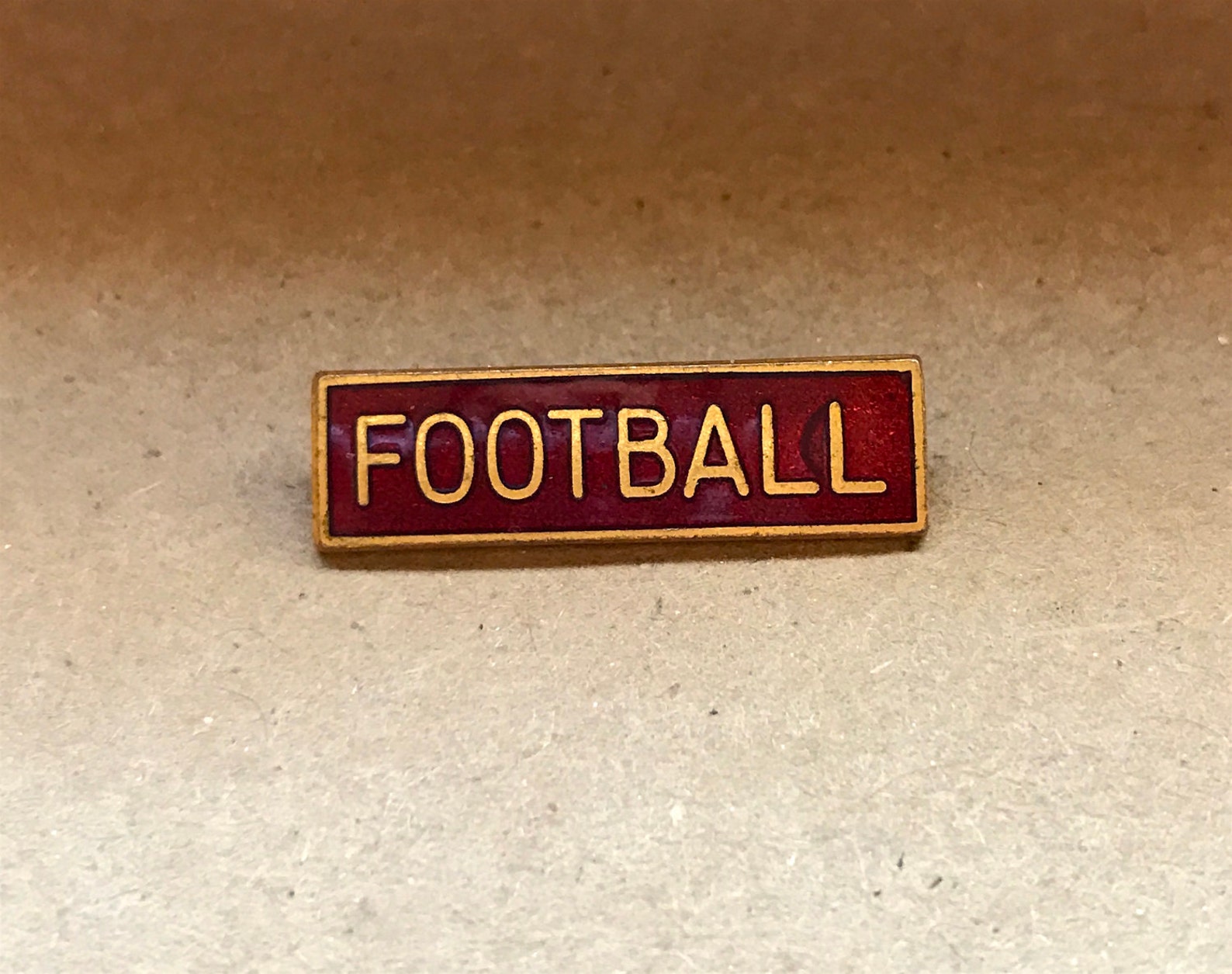Football Vintage School Sports Pin Etsy