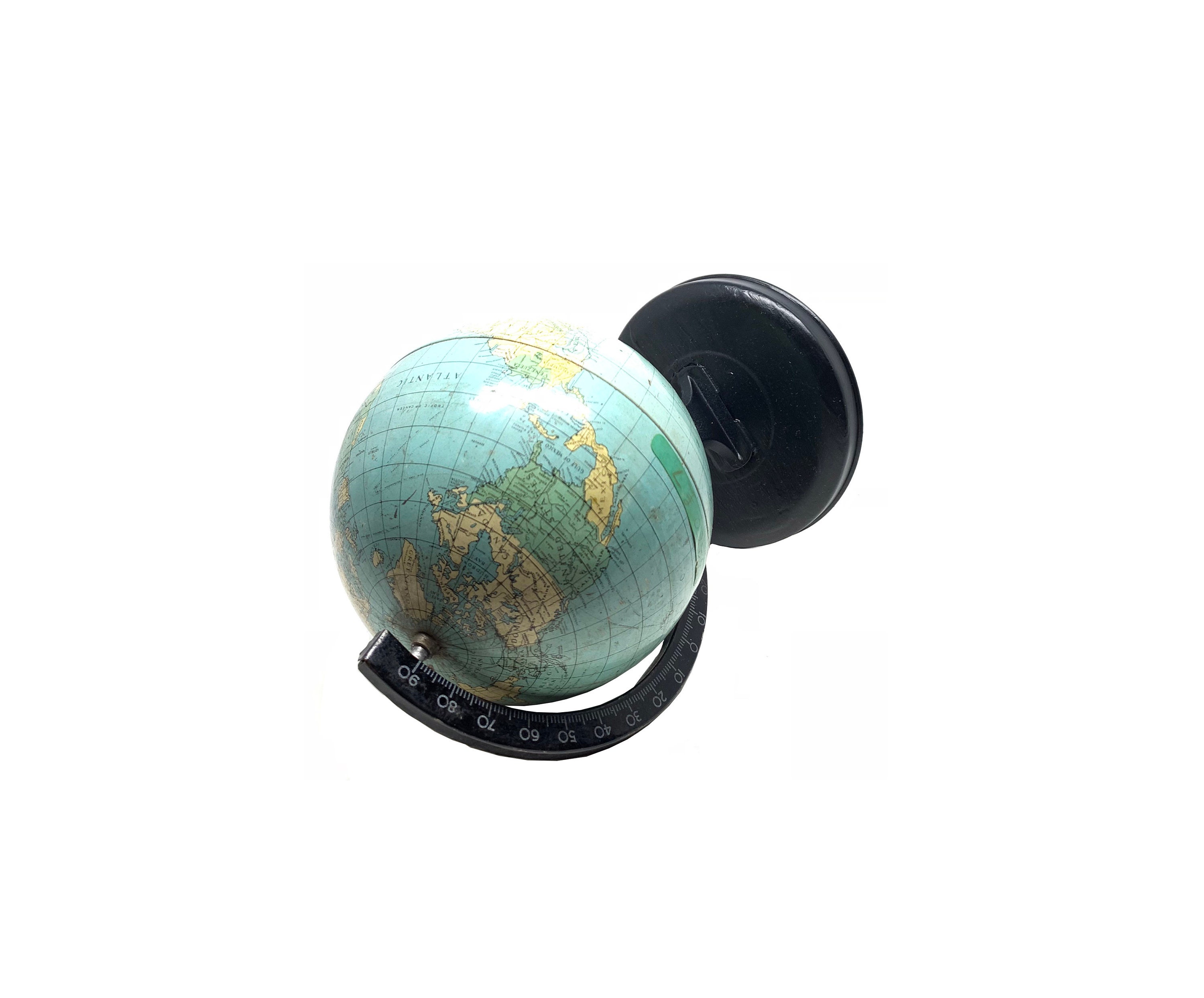 Small Vintage Reliable Series World Globe Metal Globe School Etsy