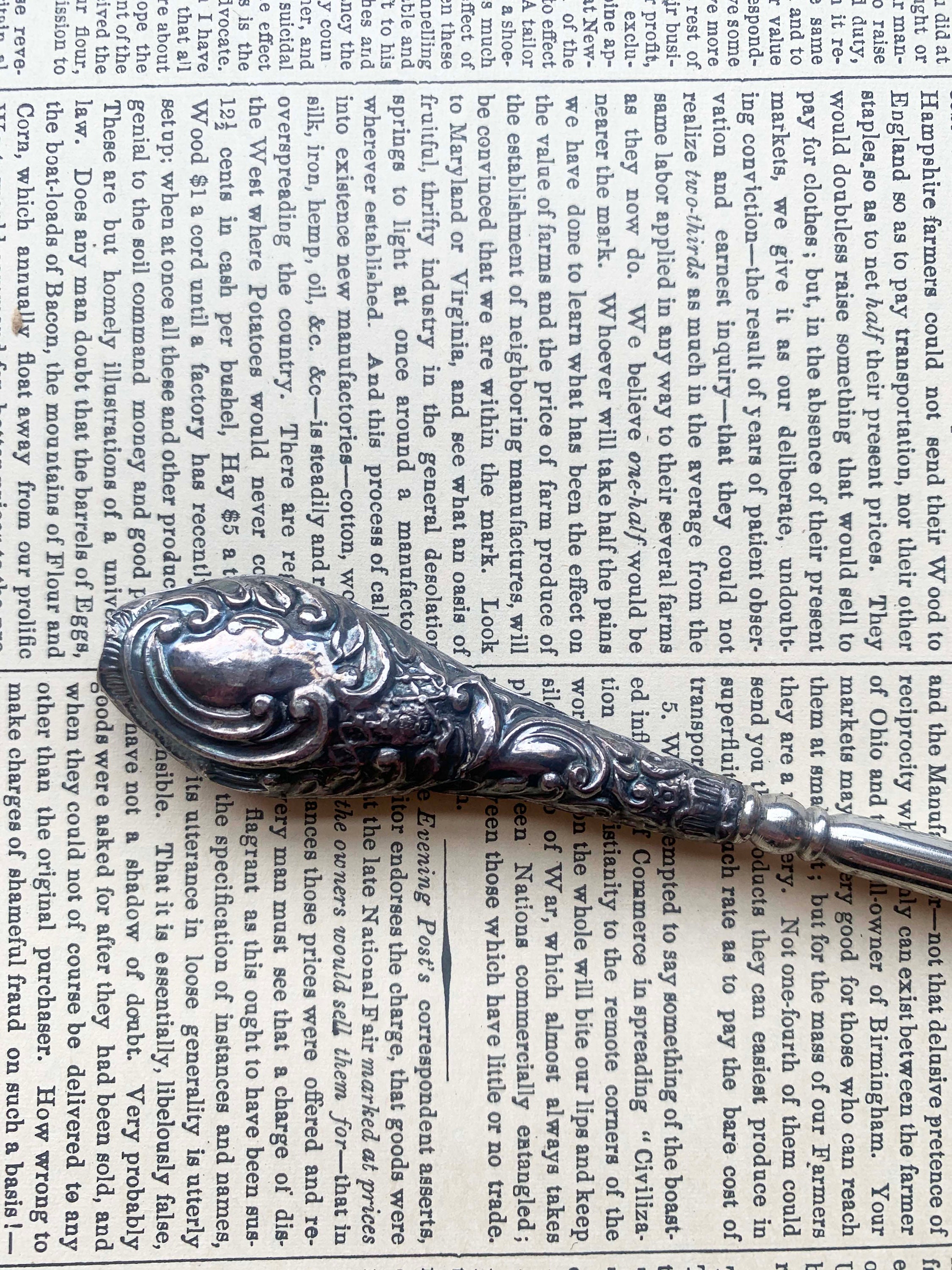 Victorian Button Hook Tool, Vintage Shoe Hook Tool, Filigree, 1900s, Antique  Tool -  UK