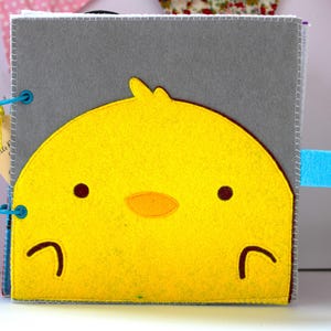 Cute Duck Busy book, Quiet book, Toddler learning, First birthday, Baby book, Sensory and fine motor book, Montessori and learning