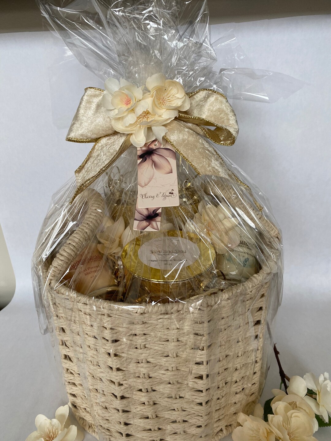 Bride and Groom Gift Baskets Etsy