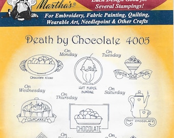 Aunt Martha's Iron-On Transfers for tea towel embroidery (select patterns available)