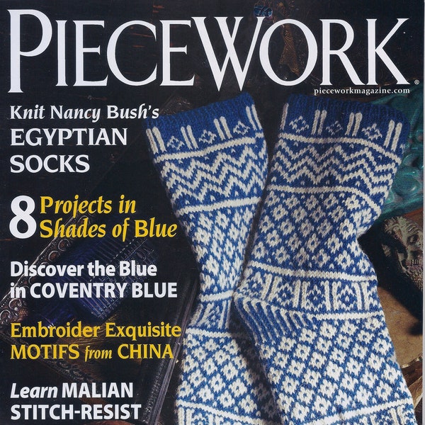 Piecework Magazine Needlework (knitting, crochet, embroidery, quilting) (includes patterns and history)(select issues available)