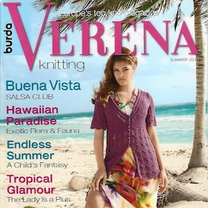 Burda Knitting Magazine - Verena - sweater, cardigan patterns - Select Issues Available