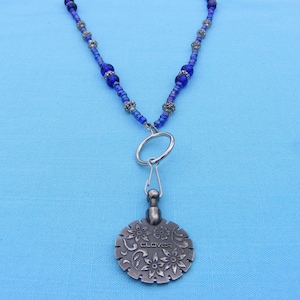 Beaded Scissor Necklace with Thread Cutter -  Needlework Accessory - for cross stitch, embroidery, sewing (Option- with or without cutter)