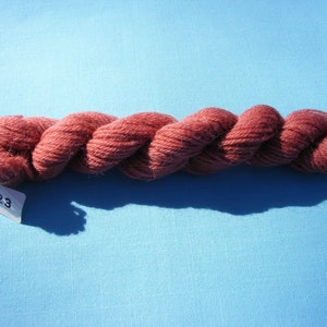 Appleton Tapestry Wool Yarn -  Bright Terra Cotta 223 -60 yard each(1 hank) - needlepoint yarn