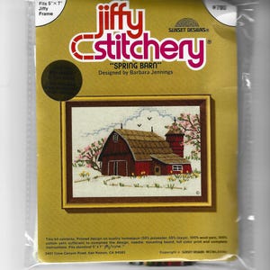 Spring Barn crewel embroidery kit (size 5&quot;x7&quot;)