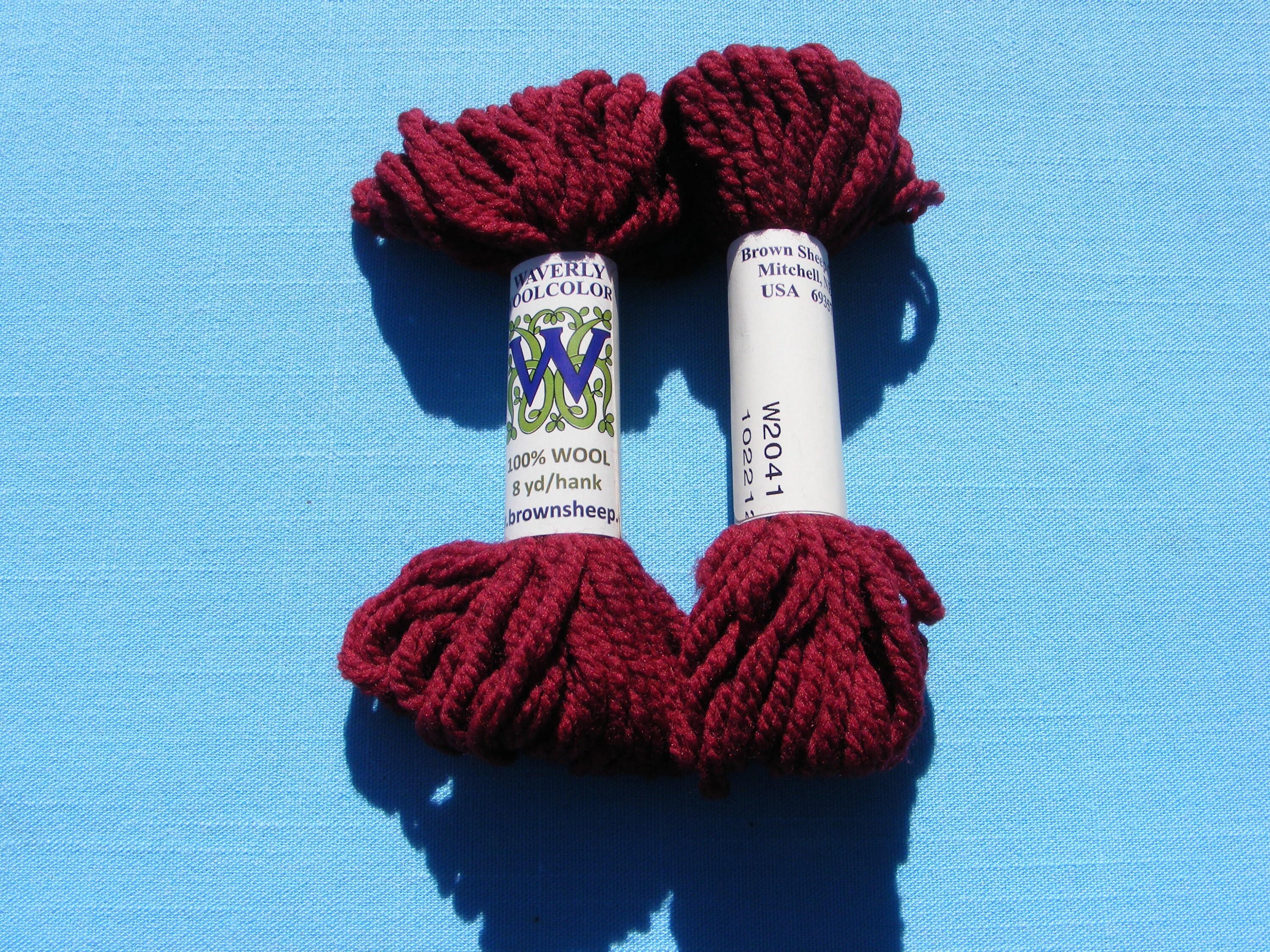 Dark Red Yarn — $18.00 per skein