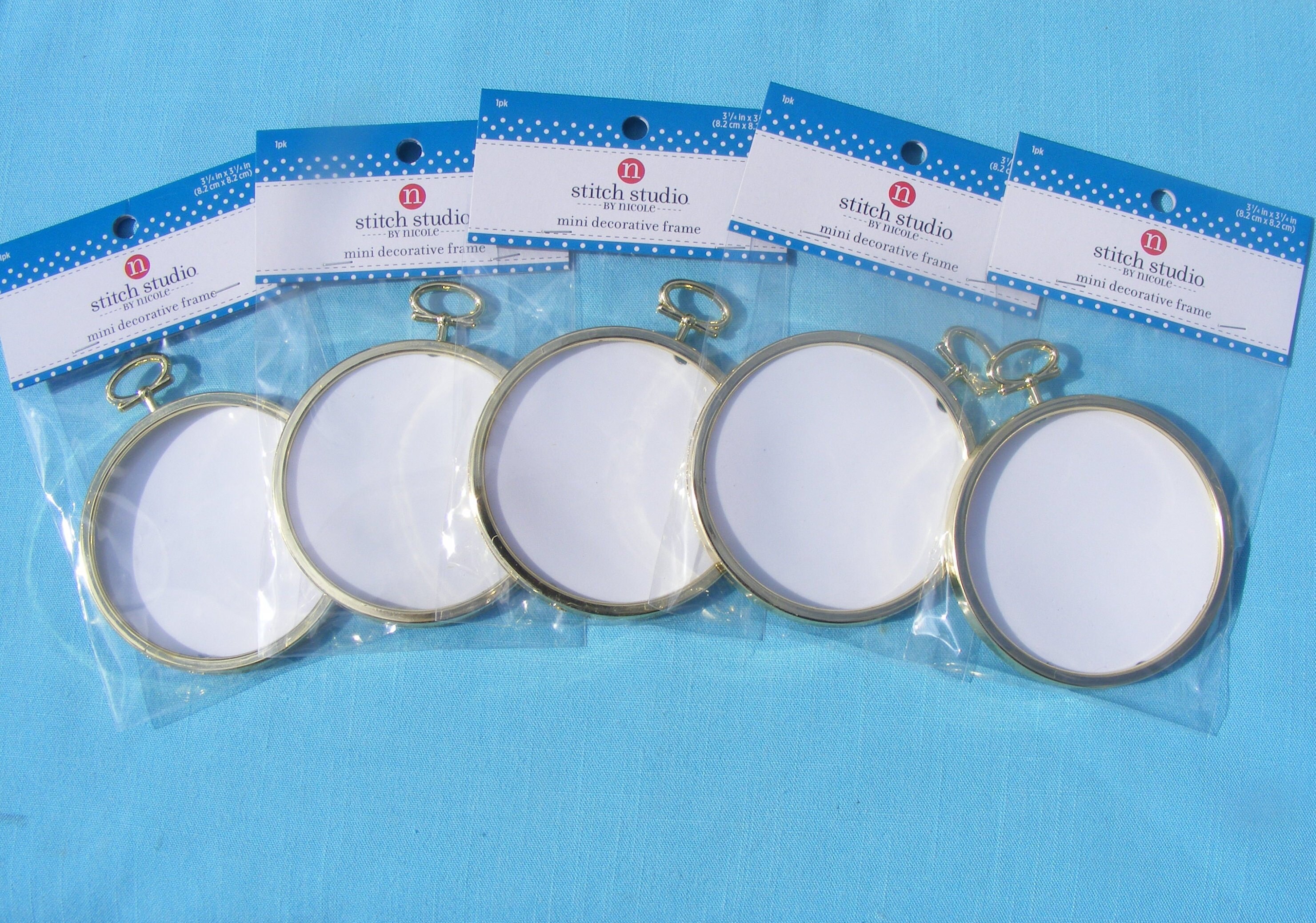 Needlework Frames mini gold 3.25 set of 5 Etsy