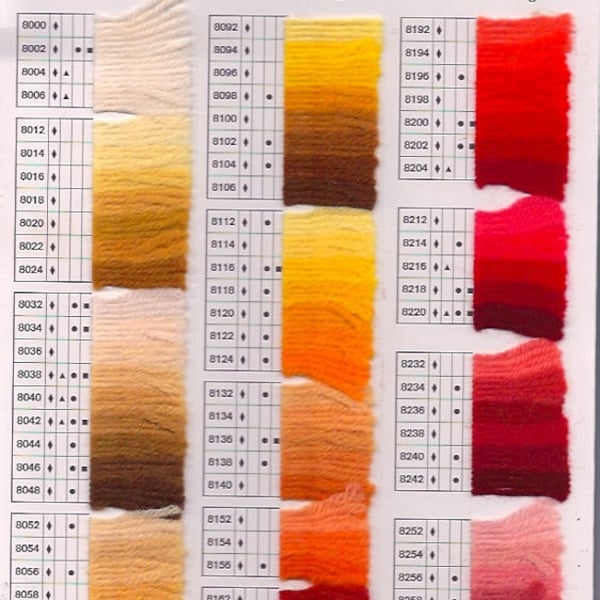 Anchor Tapestry wool yarn skein(11 yards each) -your choice of colors -70 colors available