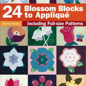 Quilting book - Blossom Applique Quilt Blocks (24 patterns)