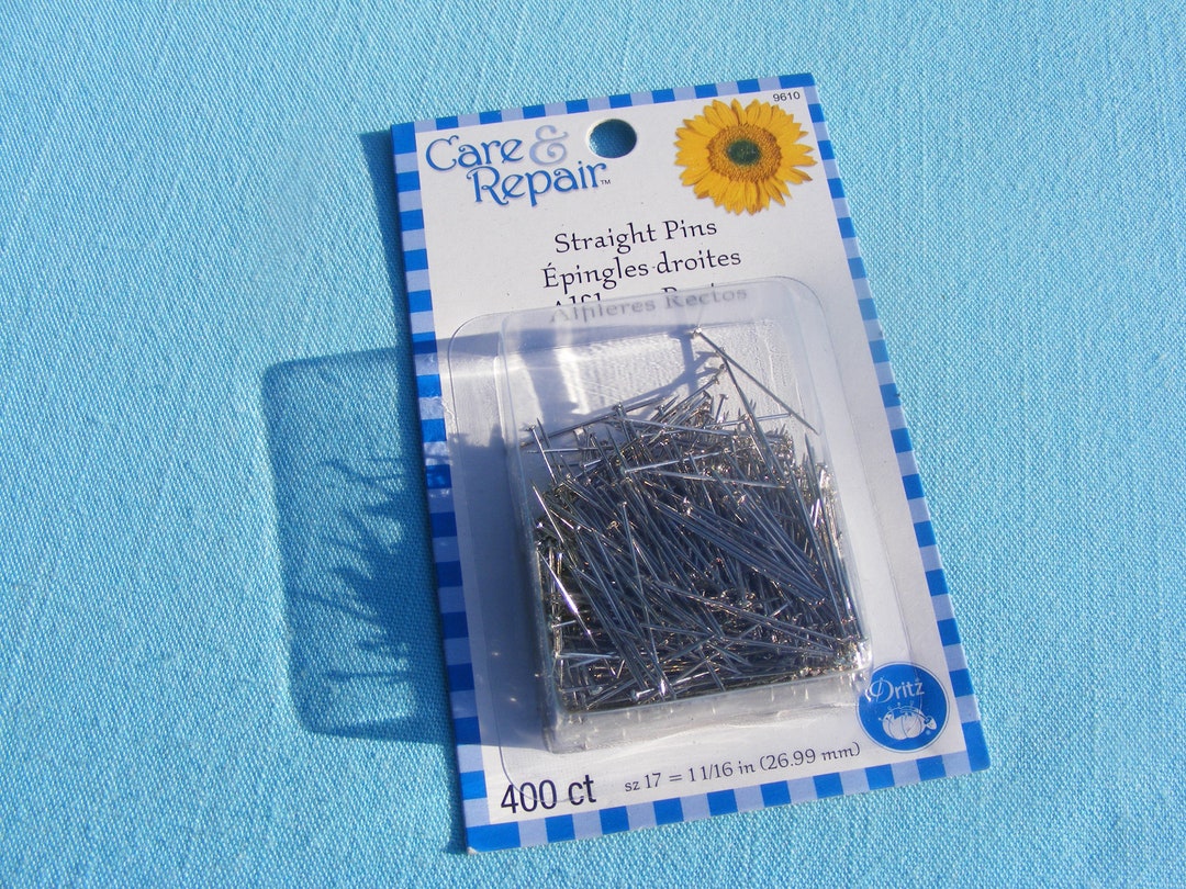 Sewing Pins 400 Pins Dritz Straight size 17 11/16 Etsy