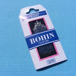 Bohin Embroidery Hand Needles sharps size 3/9 (set of 20)(made in France)