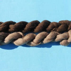 Appleton Crewel Wool Yarn - Shades of Drab Fawn -180 yard each(2 hanks) for embroidery