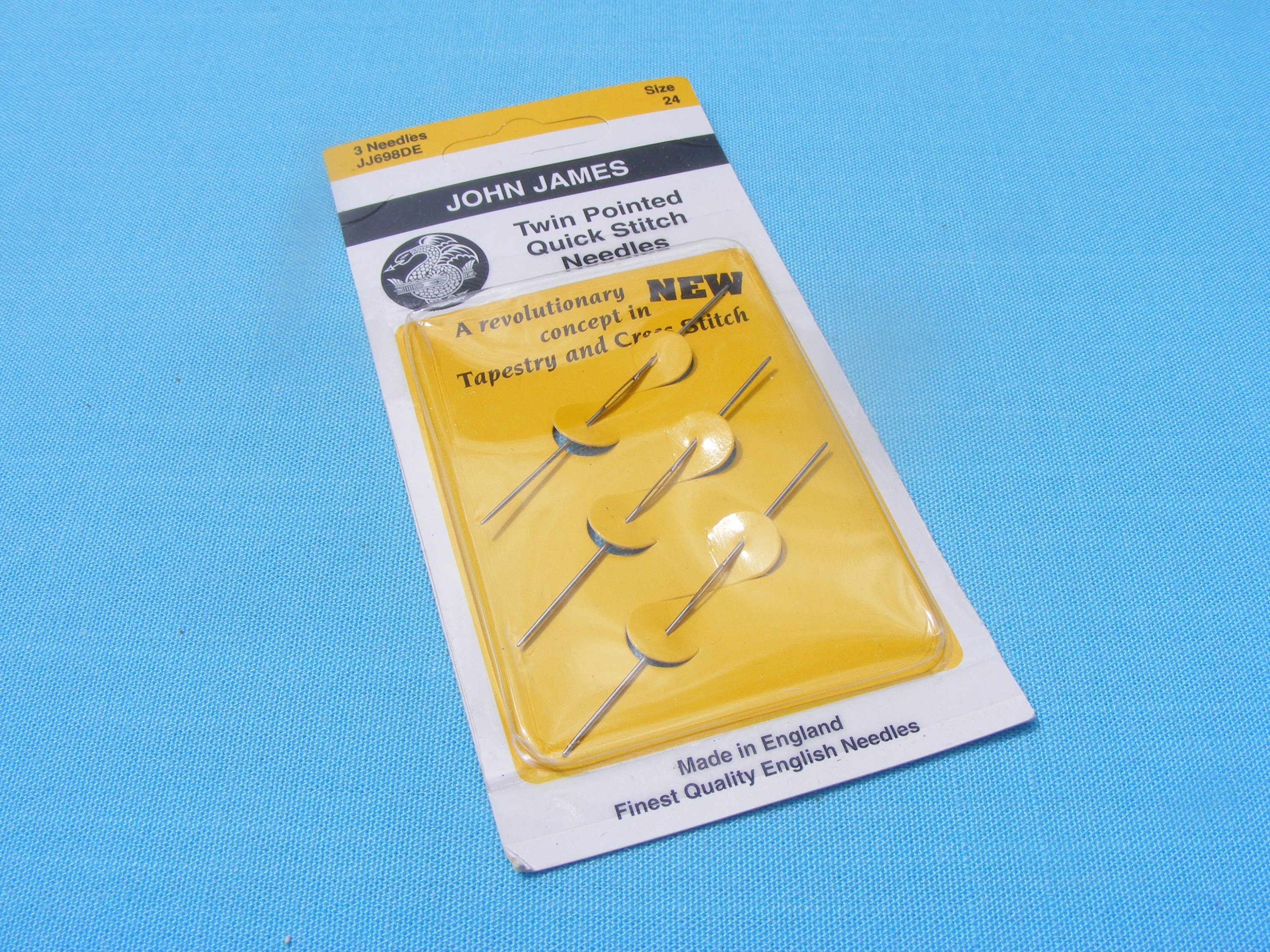 John James Twin Pointed Quick Stitch Tapestry Hand Needles-Size 28 3/Pkg