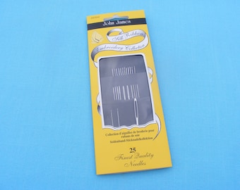 John James Silk Ribbon Embroidery Needles Collection (25 needles)