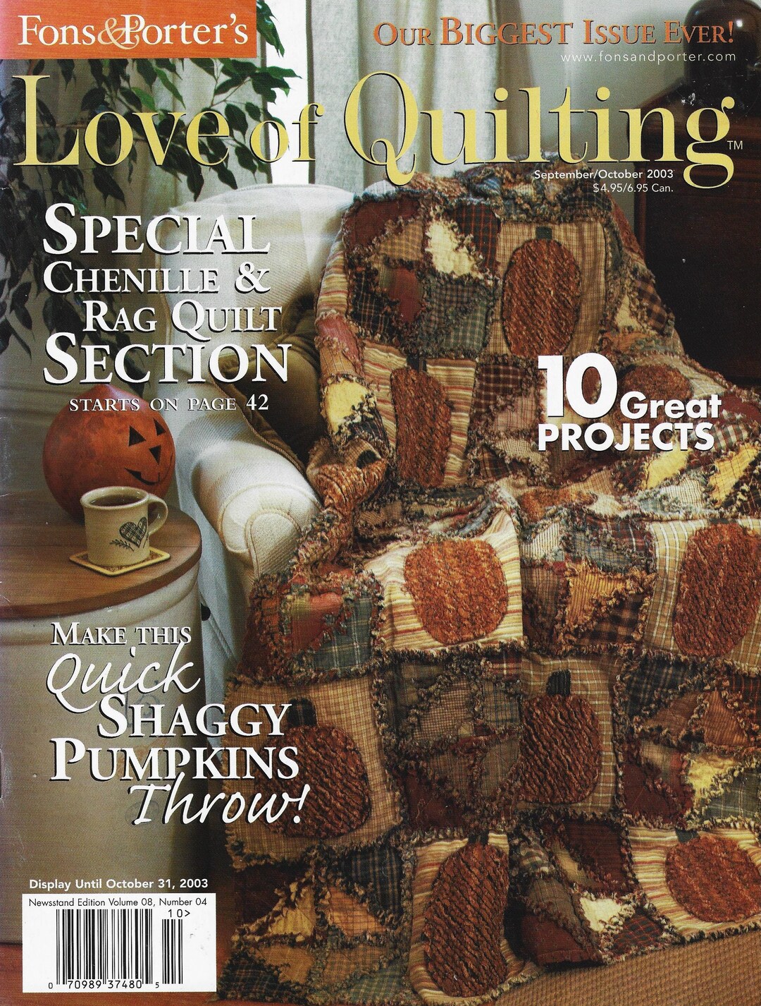 Fons & Porter Love of Quilting Magazine September/october 2003 Autumn
