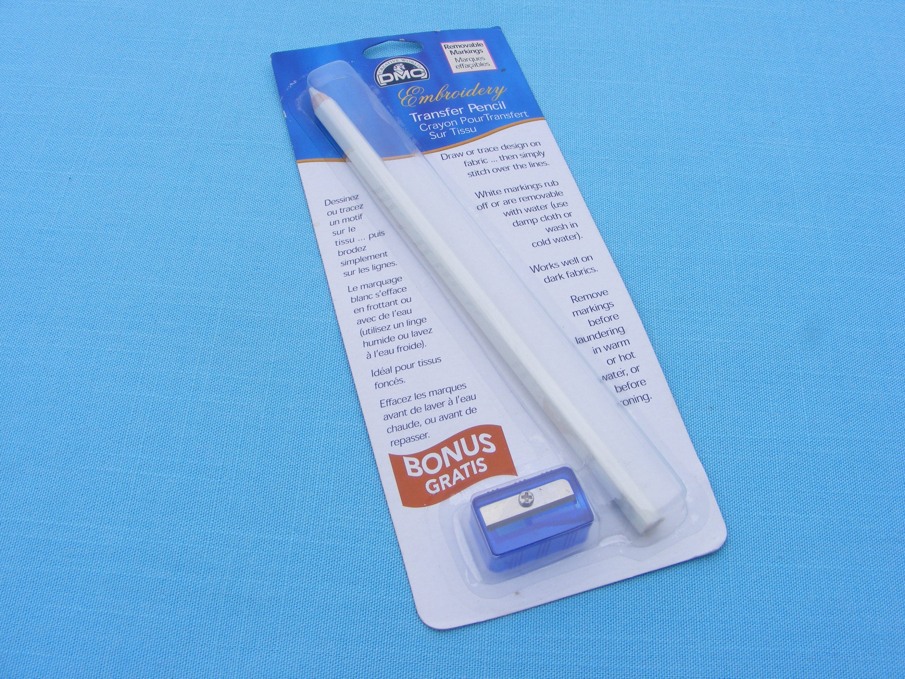 Embroidery Transfer Pencil White by DMC With Sharpener for - Etsy