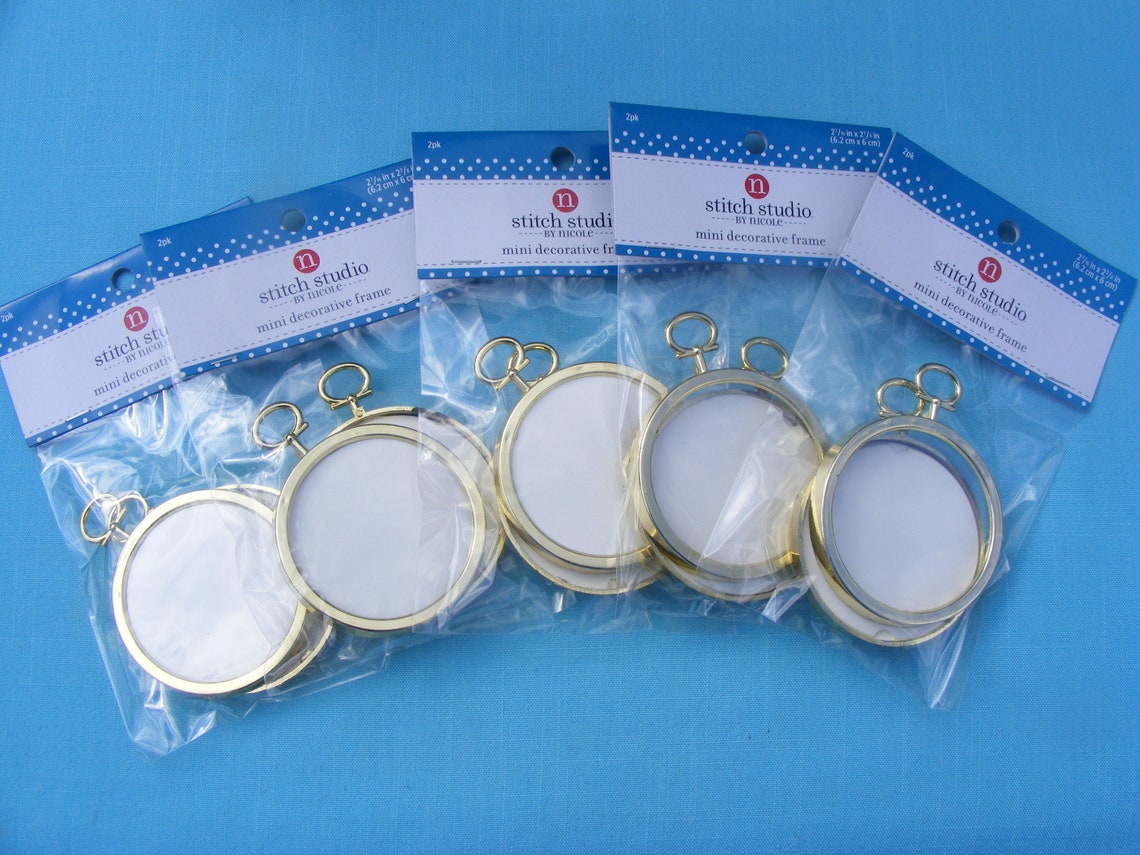 Needlework Frames mini gold 2.25 set of 10 Etsy