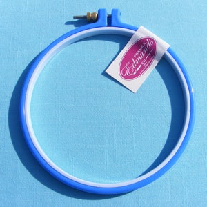 6 inch Embroidery Hoop - blue