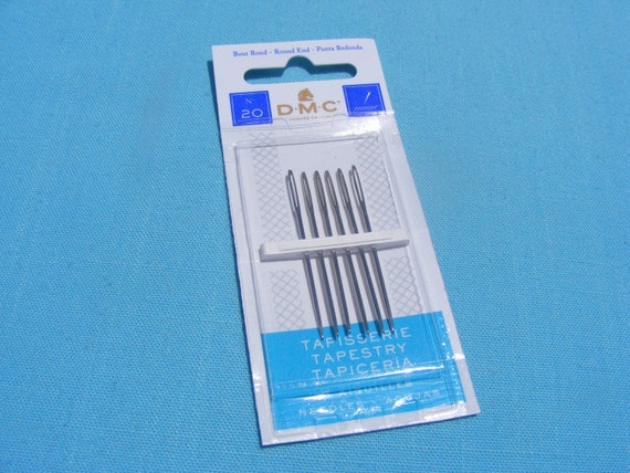 DMC Tapestry Needles -size 20 (set of 6 needles)(for needlepoint)