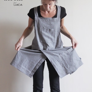 linen potters apron