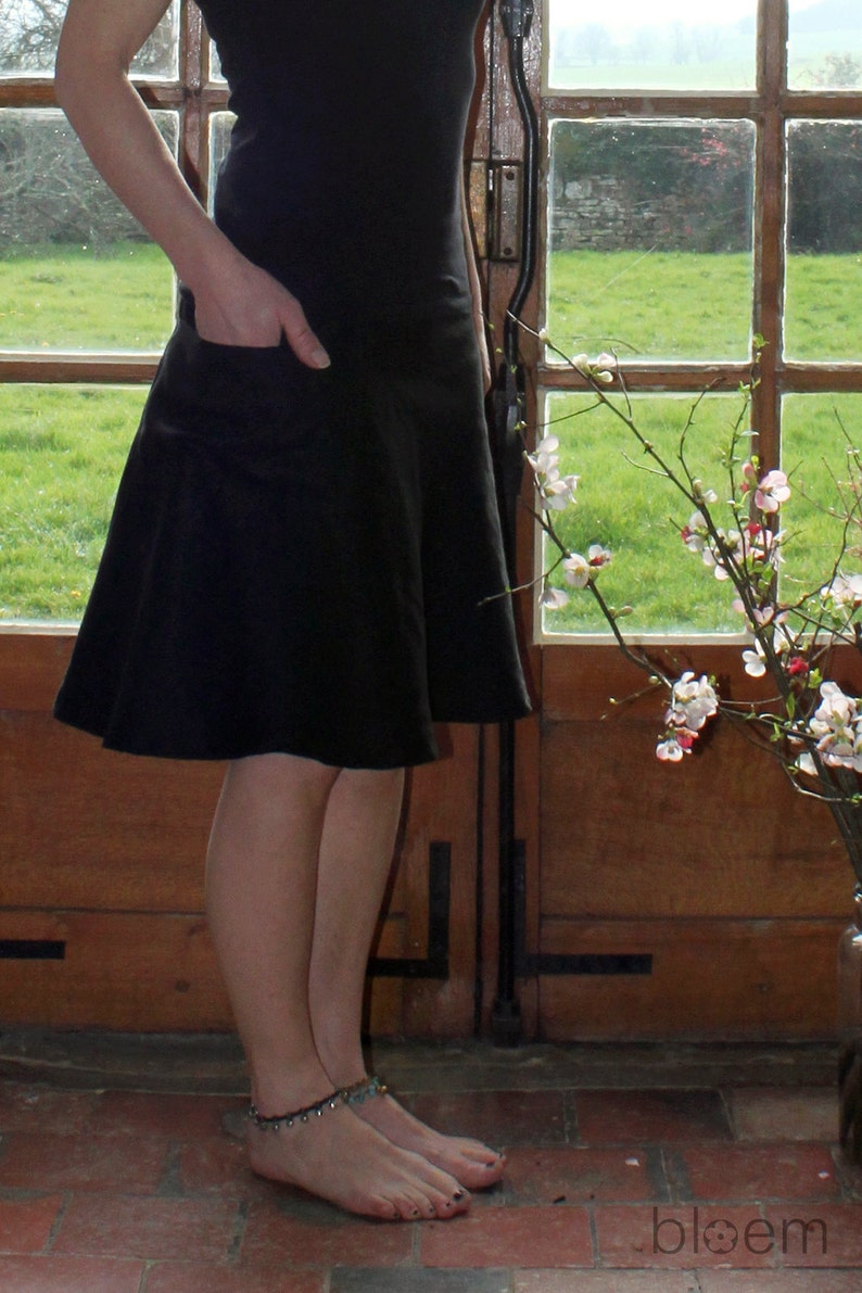 Eco friendly linen Linen A-line skirt Knee length skirt