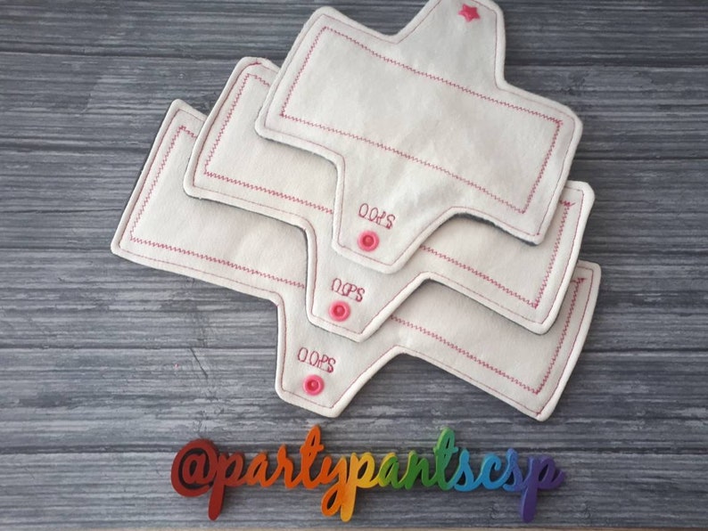 bamboo /& charcoal fabrics Multipack Incontinence pads 4 or 7 pack, waterproof core 3 lengths bladder control machine washable