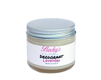 Desodorante orgánico con sebo de animales alimentados con pasto - Desodorante de lavanda - Sebo orgánico - 2.5 oz