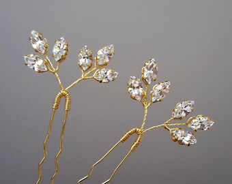 Wedding hair pins Crystal Bridal hair pins Wedding bobby pins Set of hair pins Crystal Hair pins Bridal bobby pins Bridal headpiece