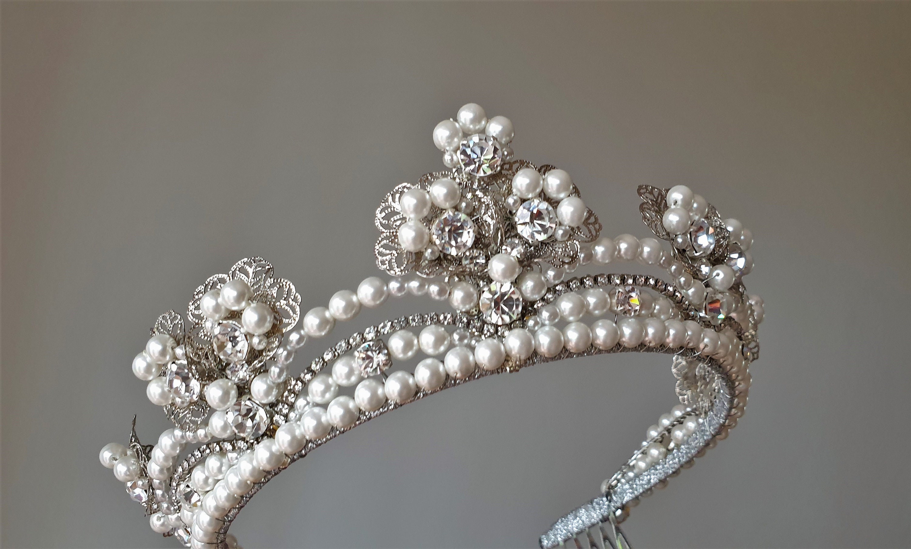 Empress Eugenie Pearl and Diamond Tiara at Louvre Museum