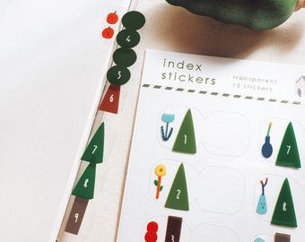 Tree - Transparent Index Stickers