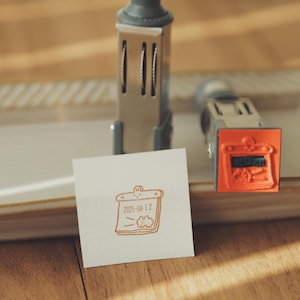 Verstelbare datumstempel, klein, hondenwolkenkalender