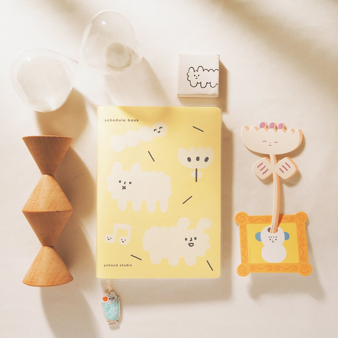 Fluffy Schedule Book Planner Journal Etsy