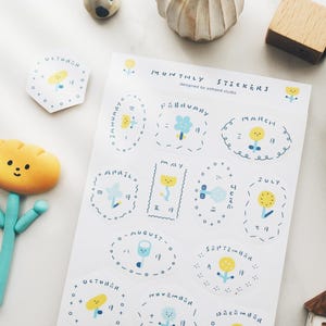Blumen - Monatliche Sticker